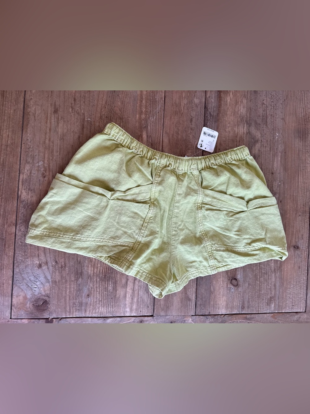 Good Fortune Linen & Cotton Shorts Free People $68.00 Warm Olives Multiple Sizes - Picture 15 of 15